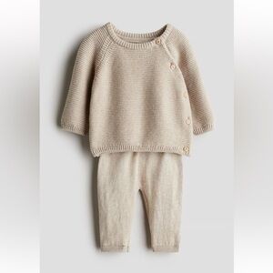 H&M NB knit set 100% cotton